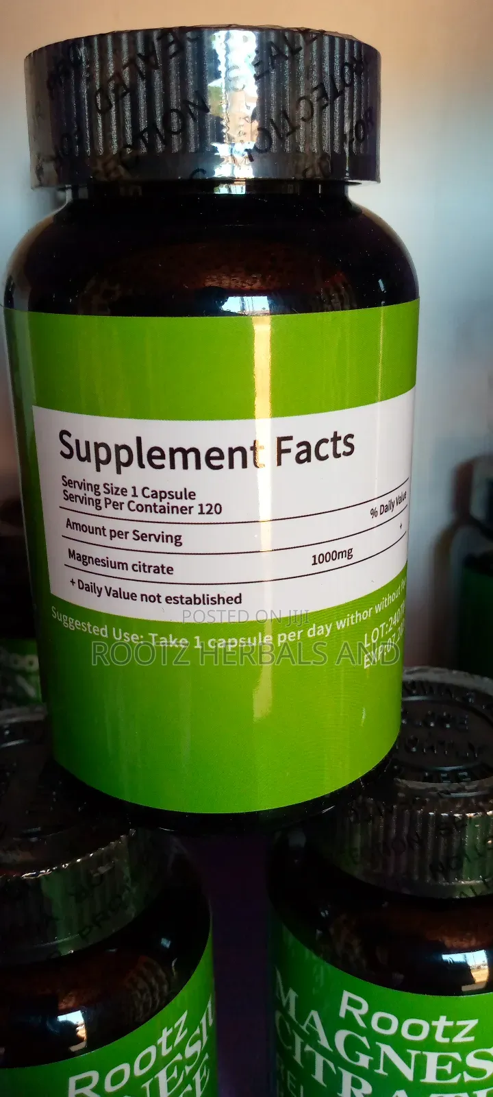 Magnesium Citrate 120 Capsules