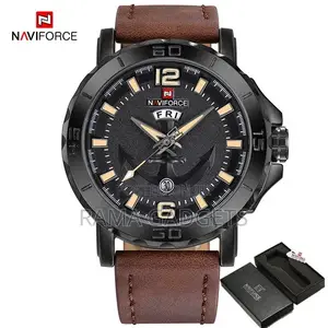 Naviforce NF9122 Casual Quartz Watch Leather Strap