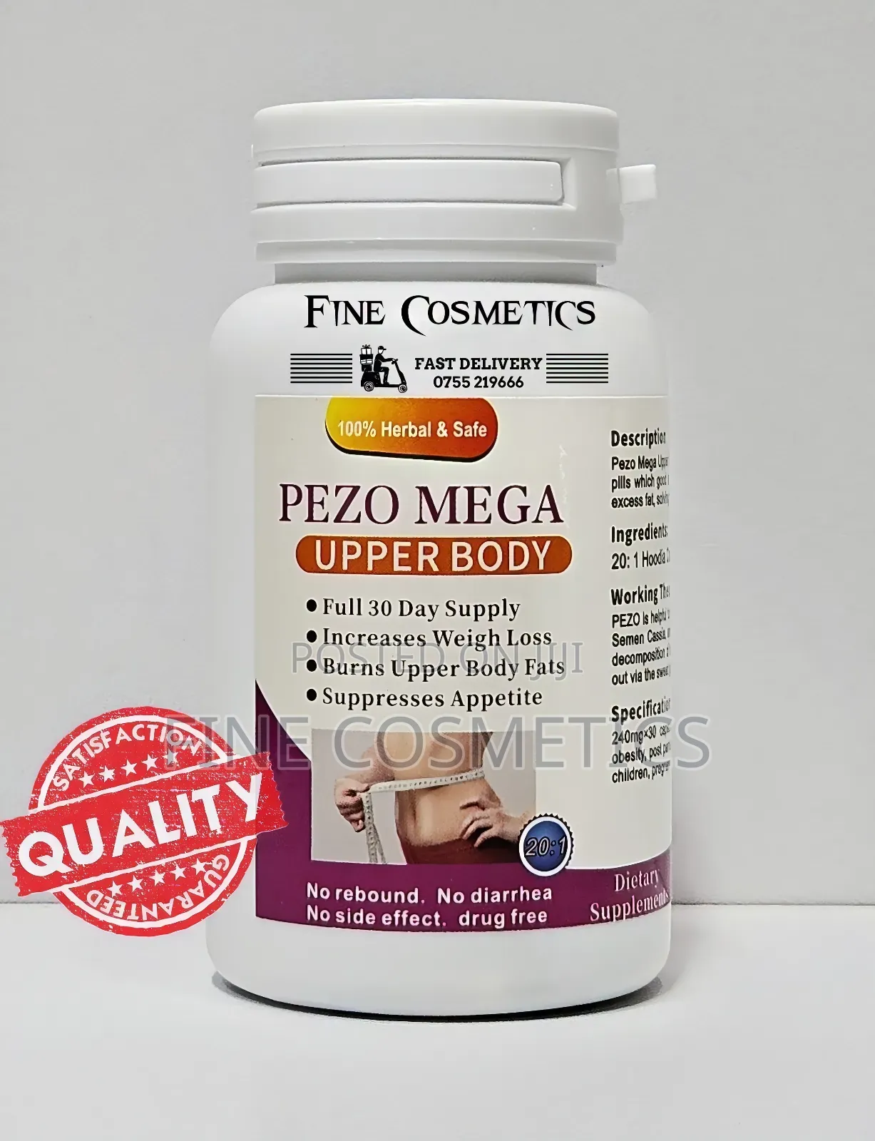 Pezo Mega Upper Body, Executive Weight Loss Slimming Capsule