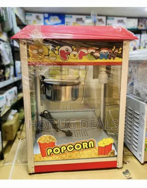 Commercial Electric Popcorn Maker Machine 1300W - Red