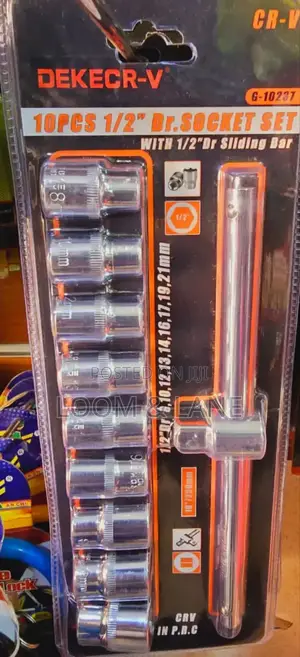 10pcs 1/2 Dr. Socket Set