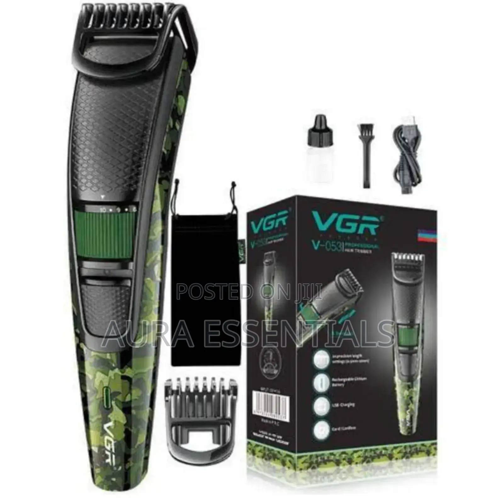 VGR v-053 Camouflage Professional Rechargeable Hair Clipper