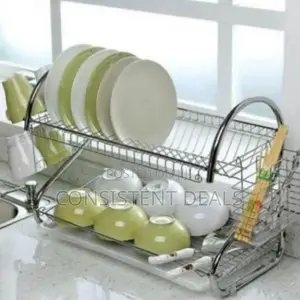 2 Layer Stainless Steel Dish Drying Rack