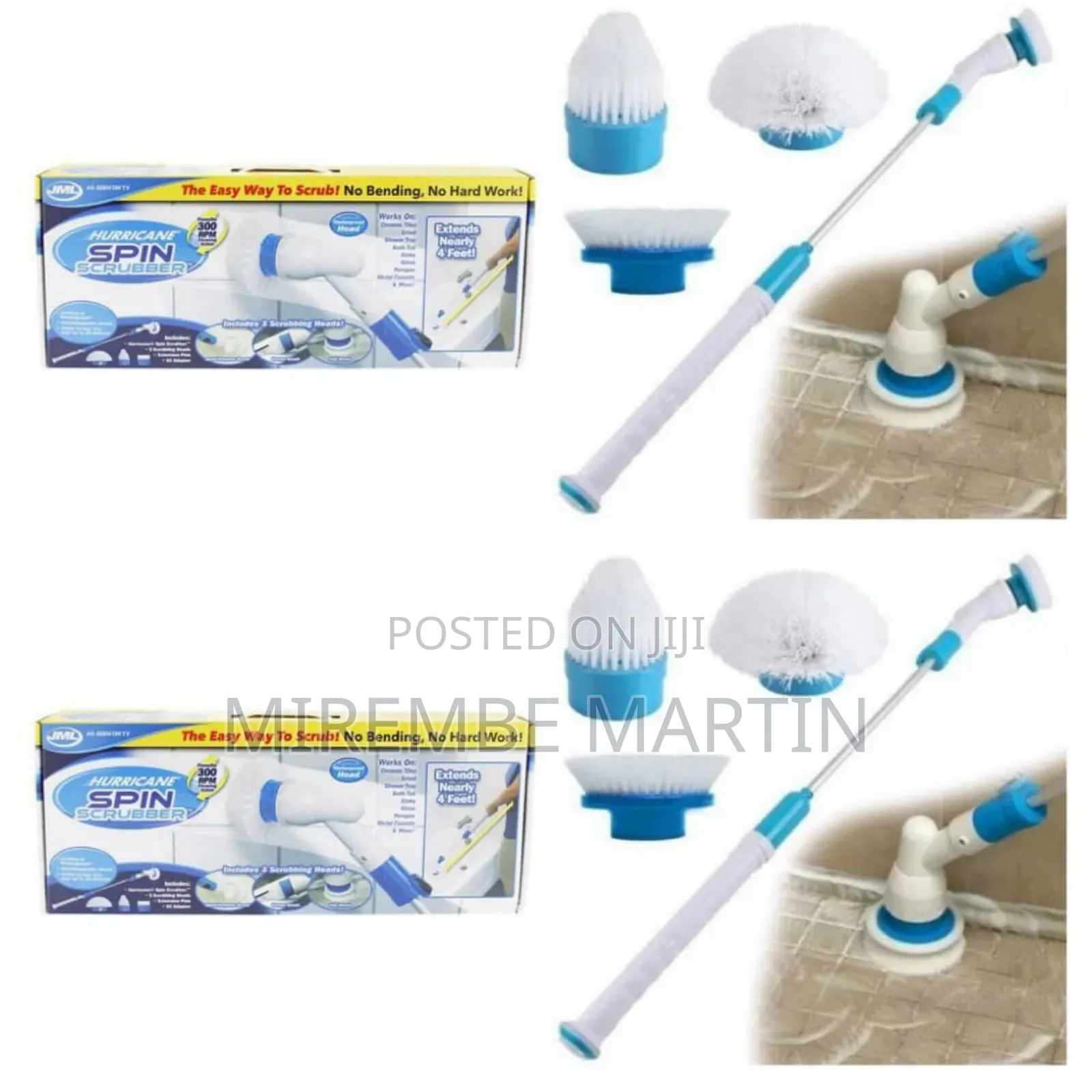 Rechargeable Spin Scrubber Brush