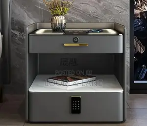 Smart Bedside Cabinet With a Combination Lock Drawer