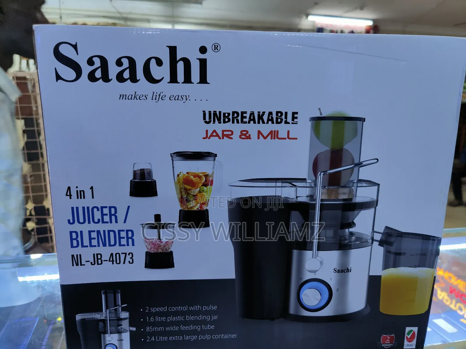 Saachi Unbreakable Juicer Blender/Saachi Juice Extractor