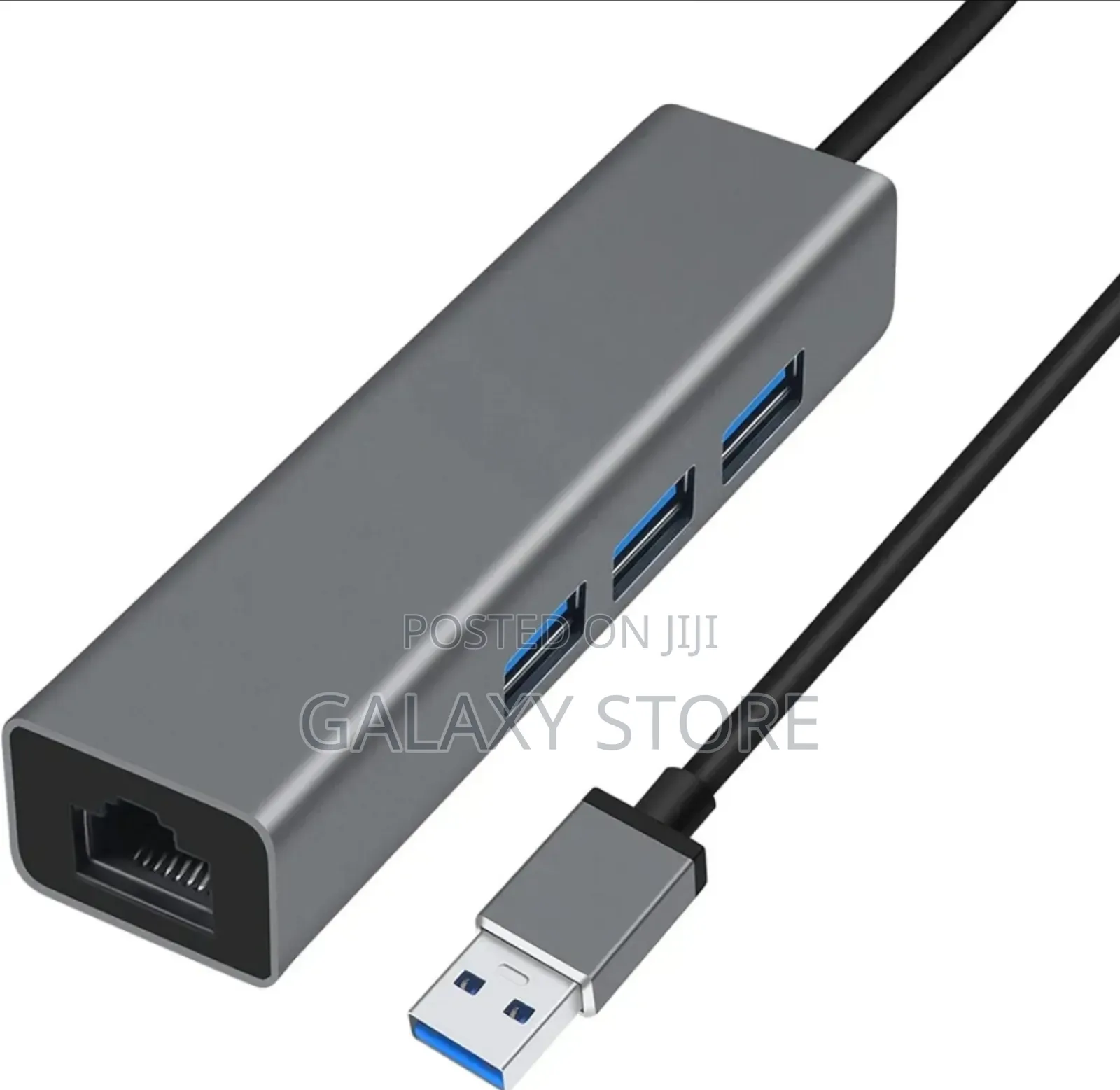3 Port USB to Ethernet Adapter USB 3.0 Hub Network Cable
