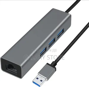 3 Port USB to Ethernet Adapter USB 3.0 Hub Network Cable