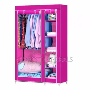 2 Collum Wooden Frame Wardrobe