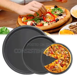 3pcs Black Pizza Pans
