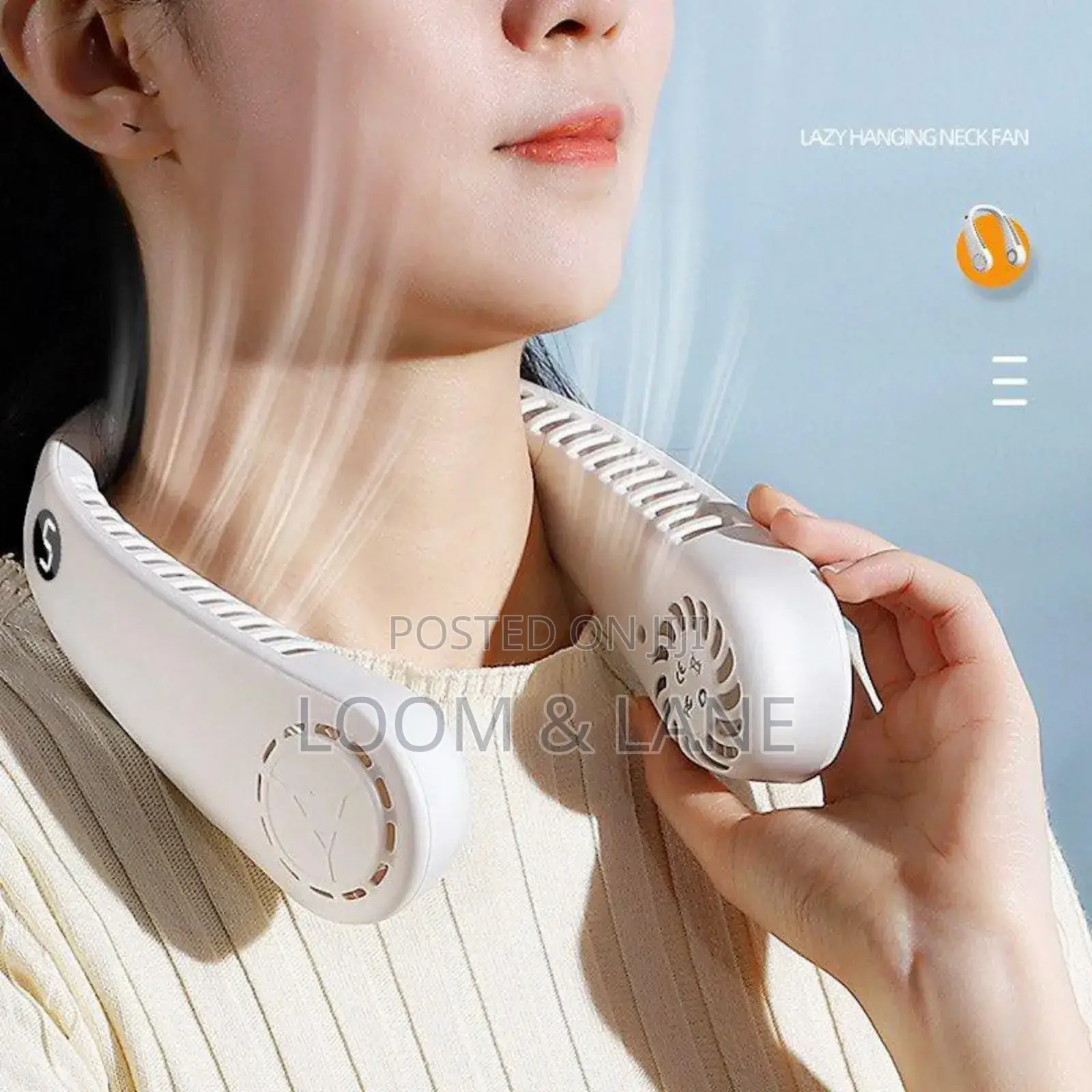 Portable Wireless Neck Fan With USB Charging