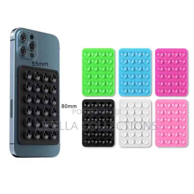 Phone Holder Suction Covers (Attaches Phone on Wall, Mirrors