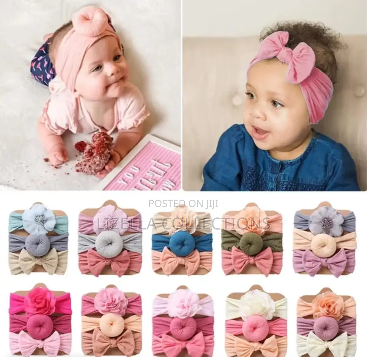 3pc Kids Head Bands (3 Different Head Bands)