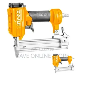 INGCO Air Brad Nailer 100 PCS Load Capacity - Orange Black