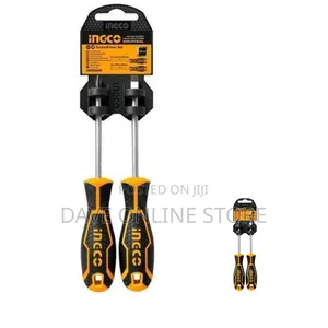 INGCO 2pcs of Insulated Screwdriver Set - Black