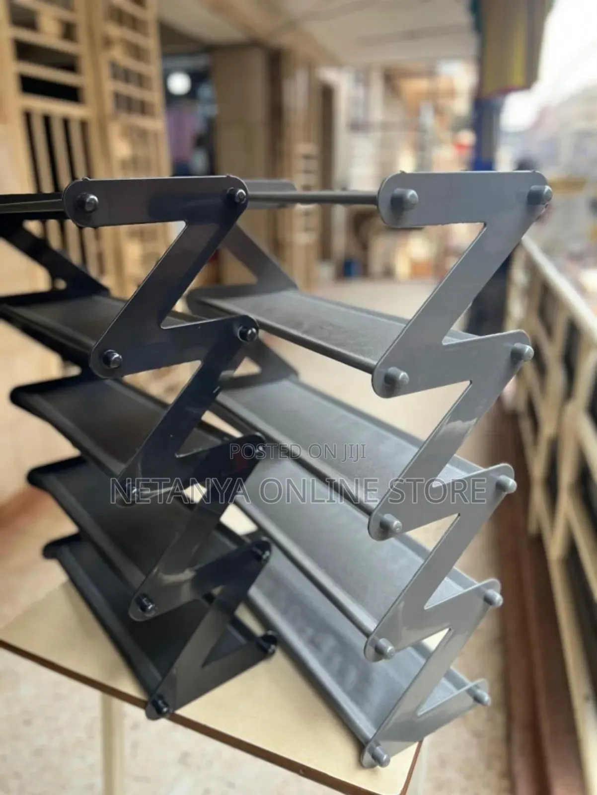 Z Shaped 5 Tier Shoe Rack