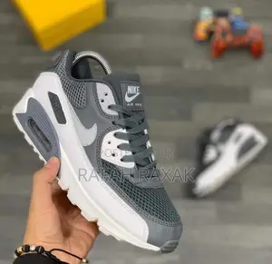 Original Mid Grey Nike Air Max 90 Running Sneakers