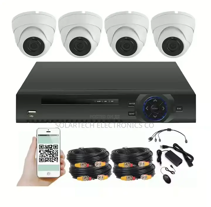 4 Channel CCTV Cameras (Full Color)