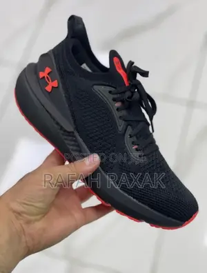 Original Black/Red Under Armour Hovr Trainer Sneakers