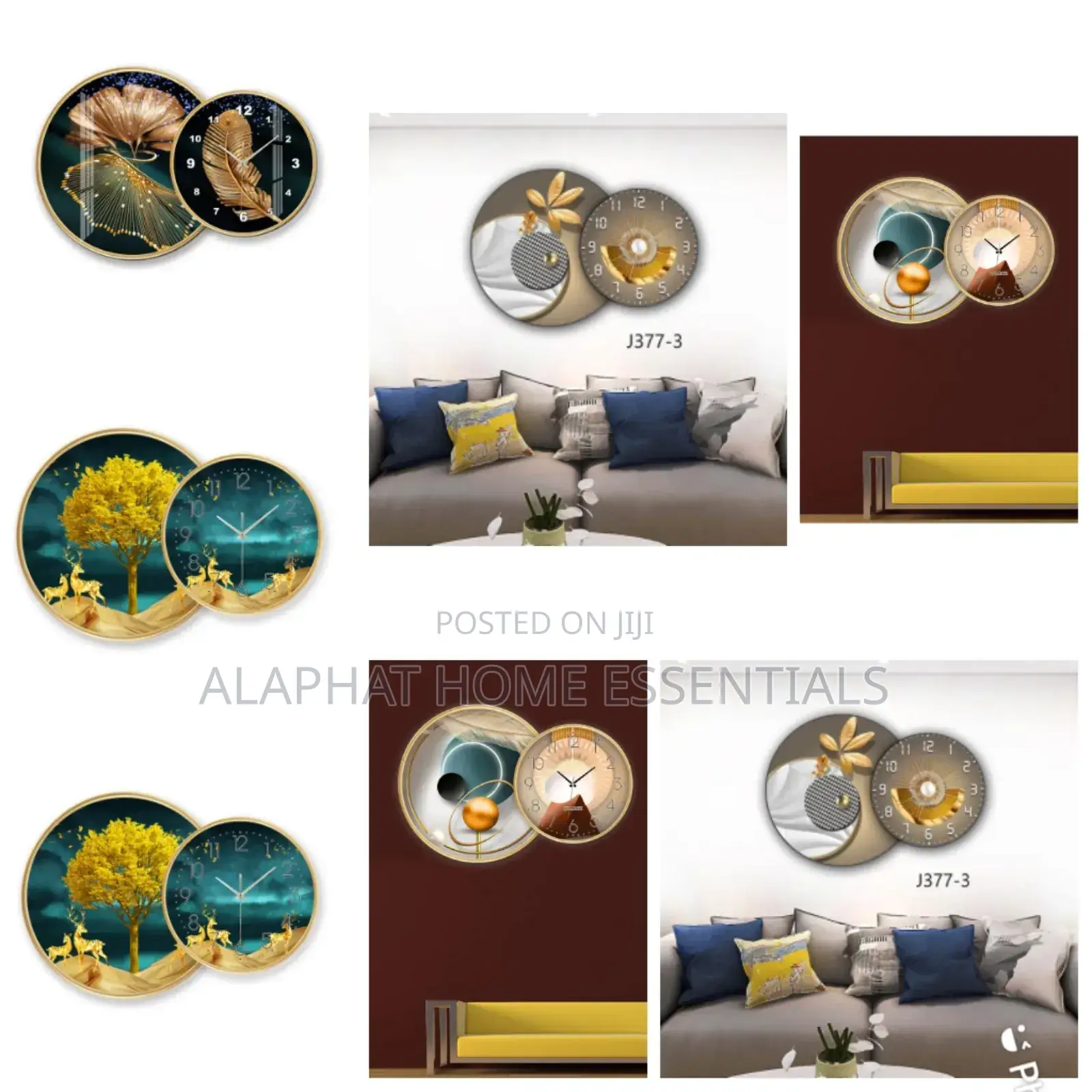 2in 1 Wall Art Clocks