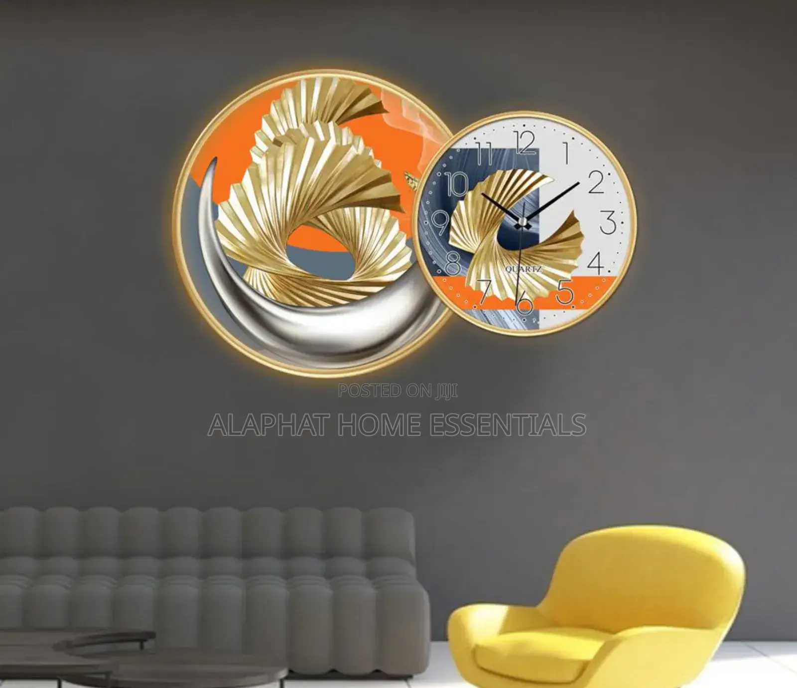 2in 1 Wall Art Clocks