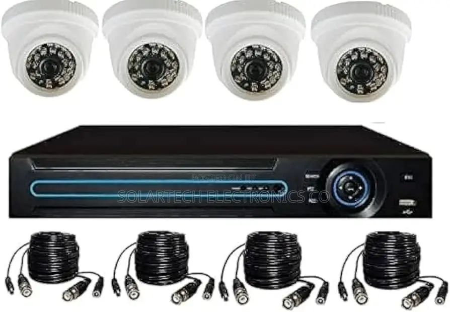 4 Channel CCTV Camera Kit (Good Picture)