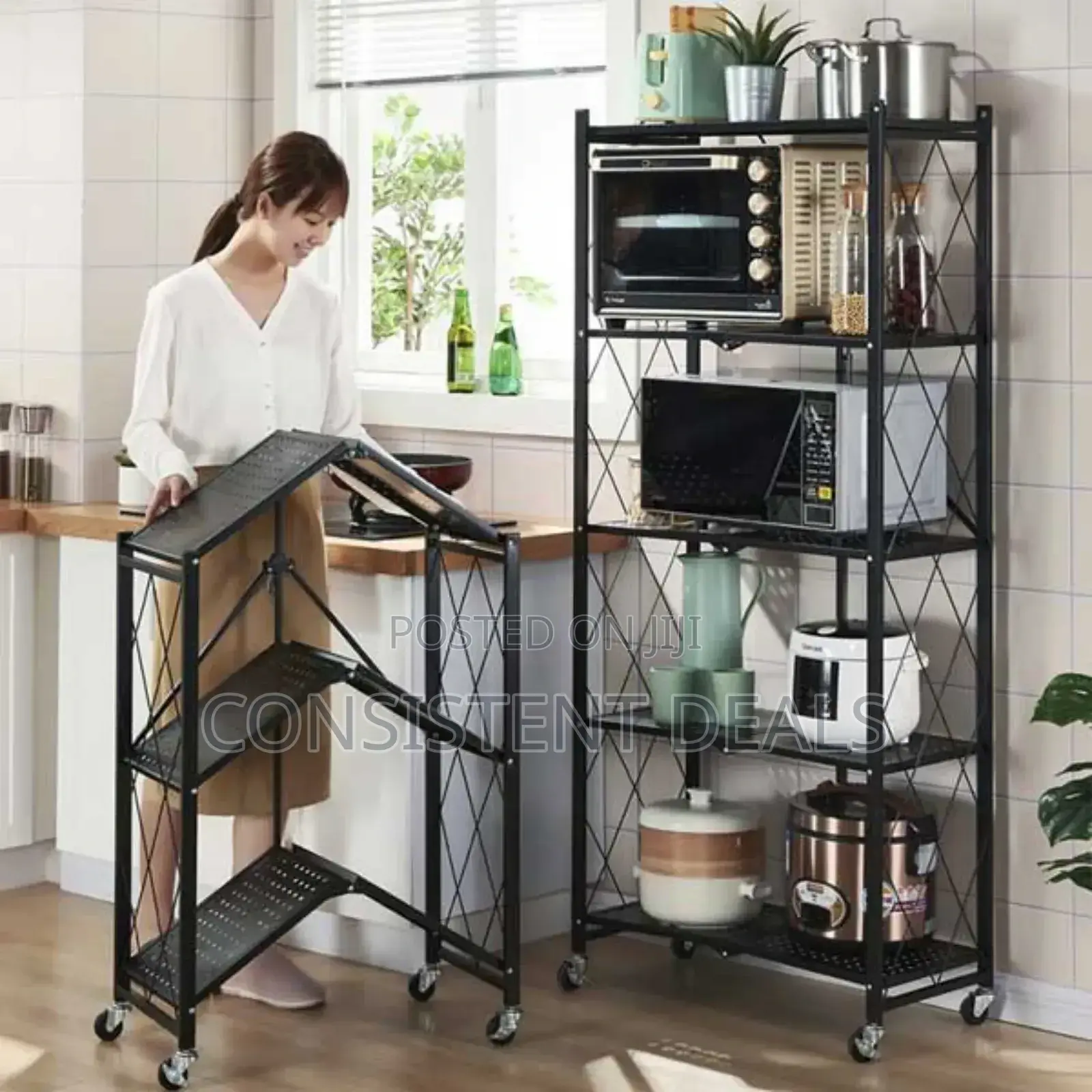 Steel Multi Layer Kitchen Storage Rack