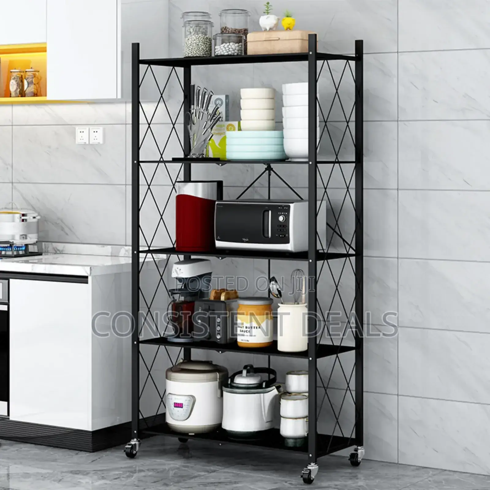 Foldable Kitchen Rack Organizer