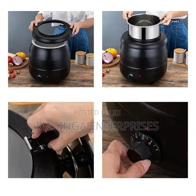 10L Hotel Restaurant Electric Thermal Soup Warmer Pot