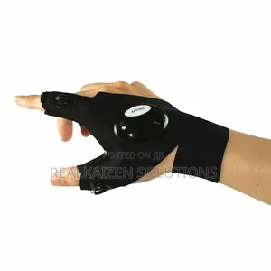 Luminous Waterproof Fingerless Glove With LED Flashlight