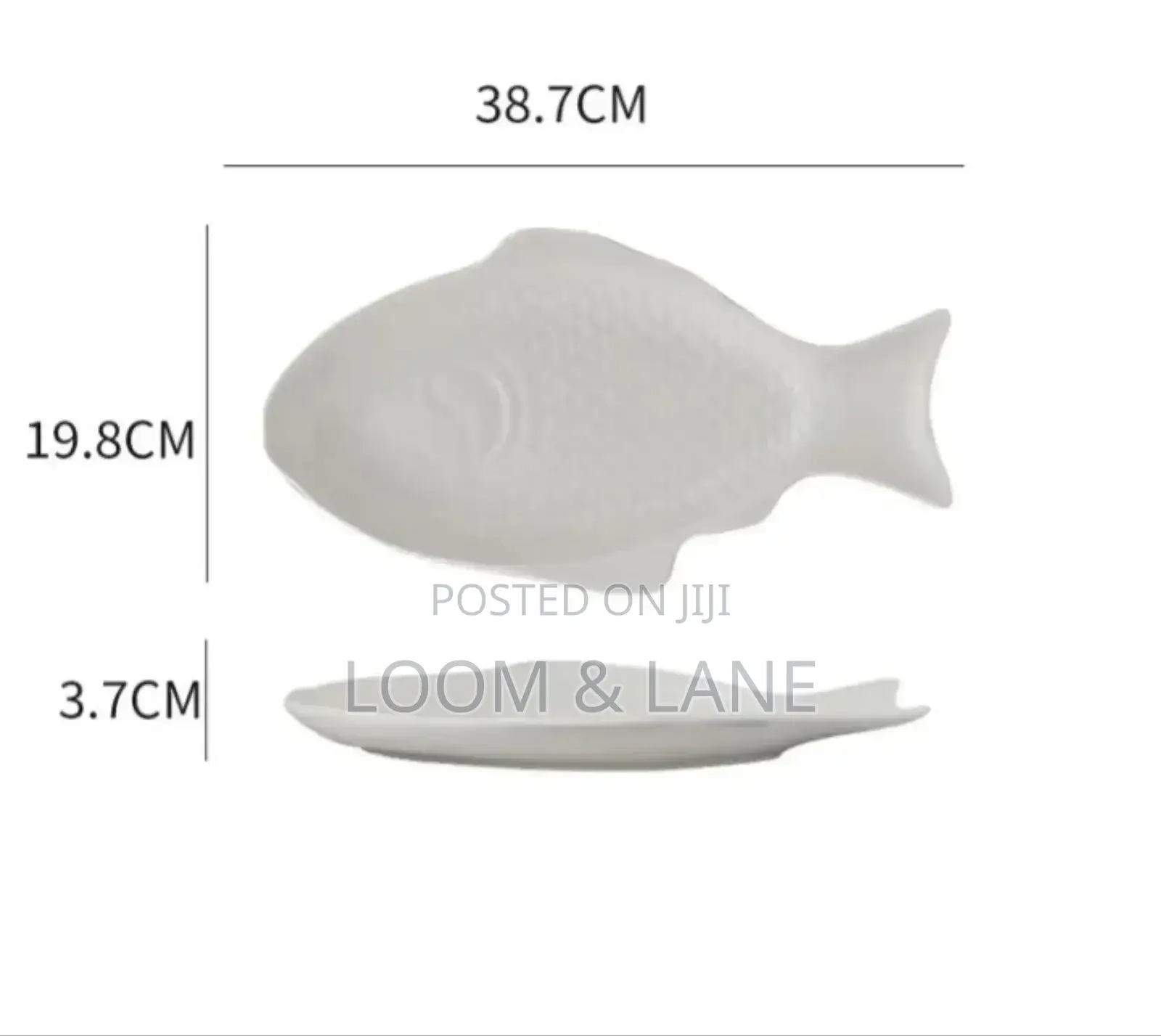 11inch Fish Shaped Ceramic Plate