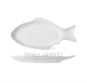 11 Inch Steak, Fish Plate Tray Dinner Platter, Bowl- White