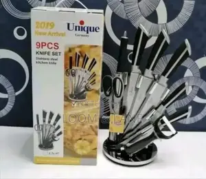 9pcs Stainless Steel Kitchen Knife Set