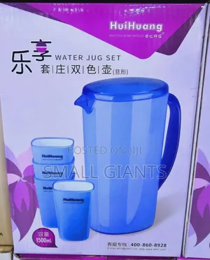 Huihuang Acrylic Plastic Water Jug With Cups