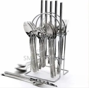 24 PCS Self Design Dinner Cutlery (Forks, Spoons Knives)