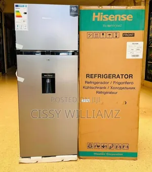 270ltr Hisense Double Door With Dispenser/Double Door Fridge