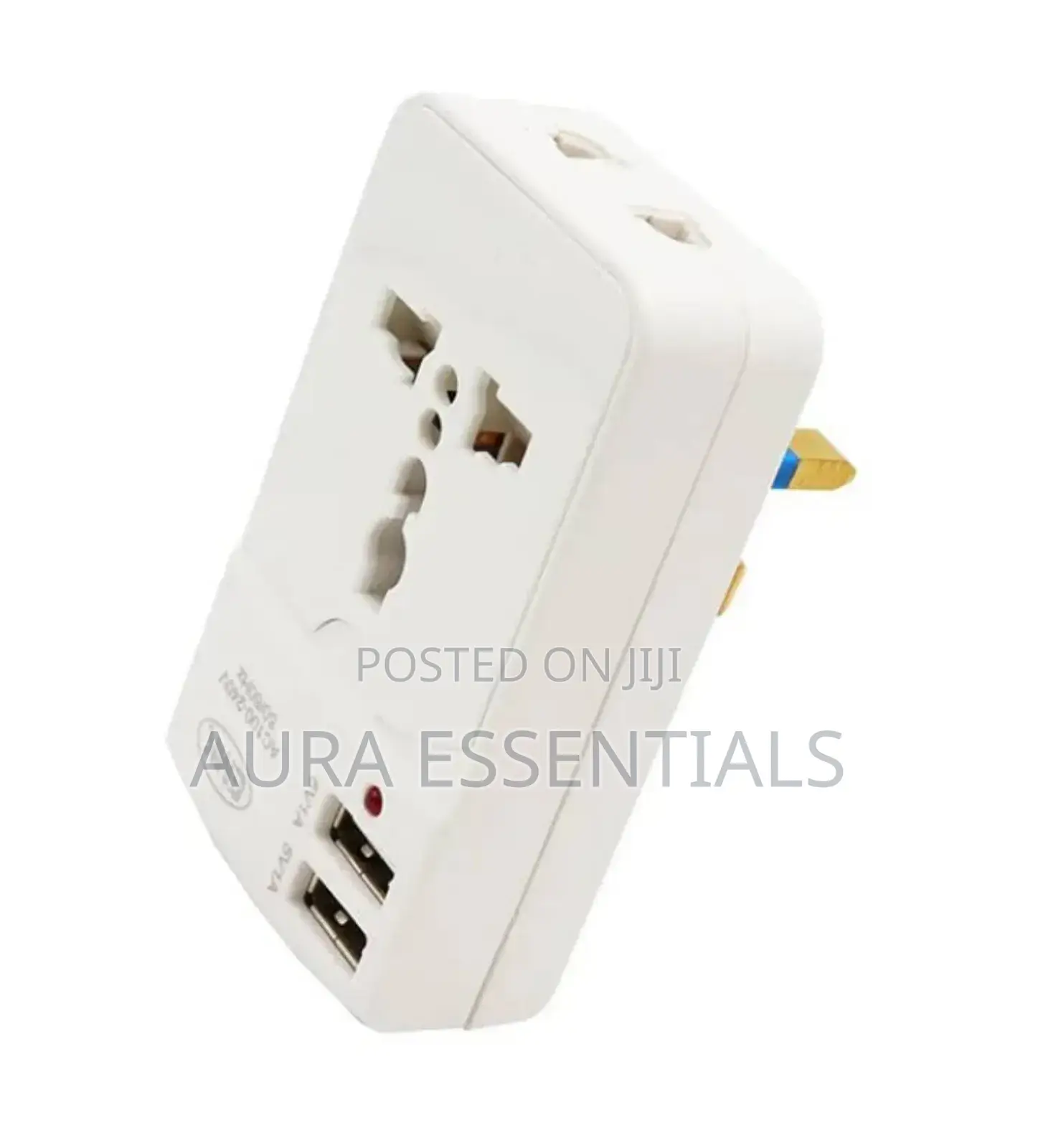 3 Pin/Uk Plug Universal+2usb 2 Way Multi Adapter Max 13A
