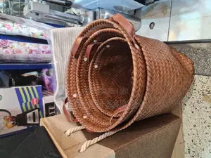 3pcs Woven Laundry Baskets/Brown