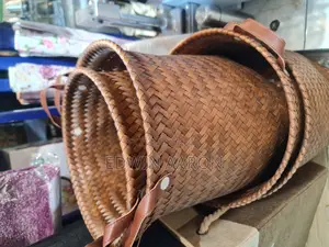 3pcs Woven Laundry Baskets/Brown