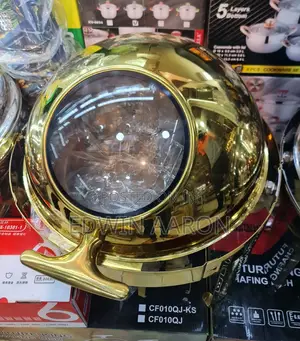 Round Golden Chafing Dish /Gold