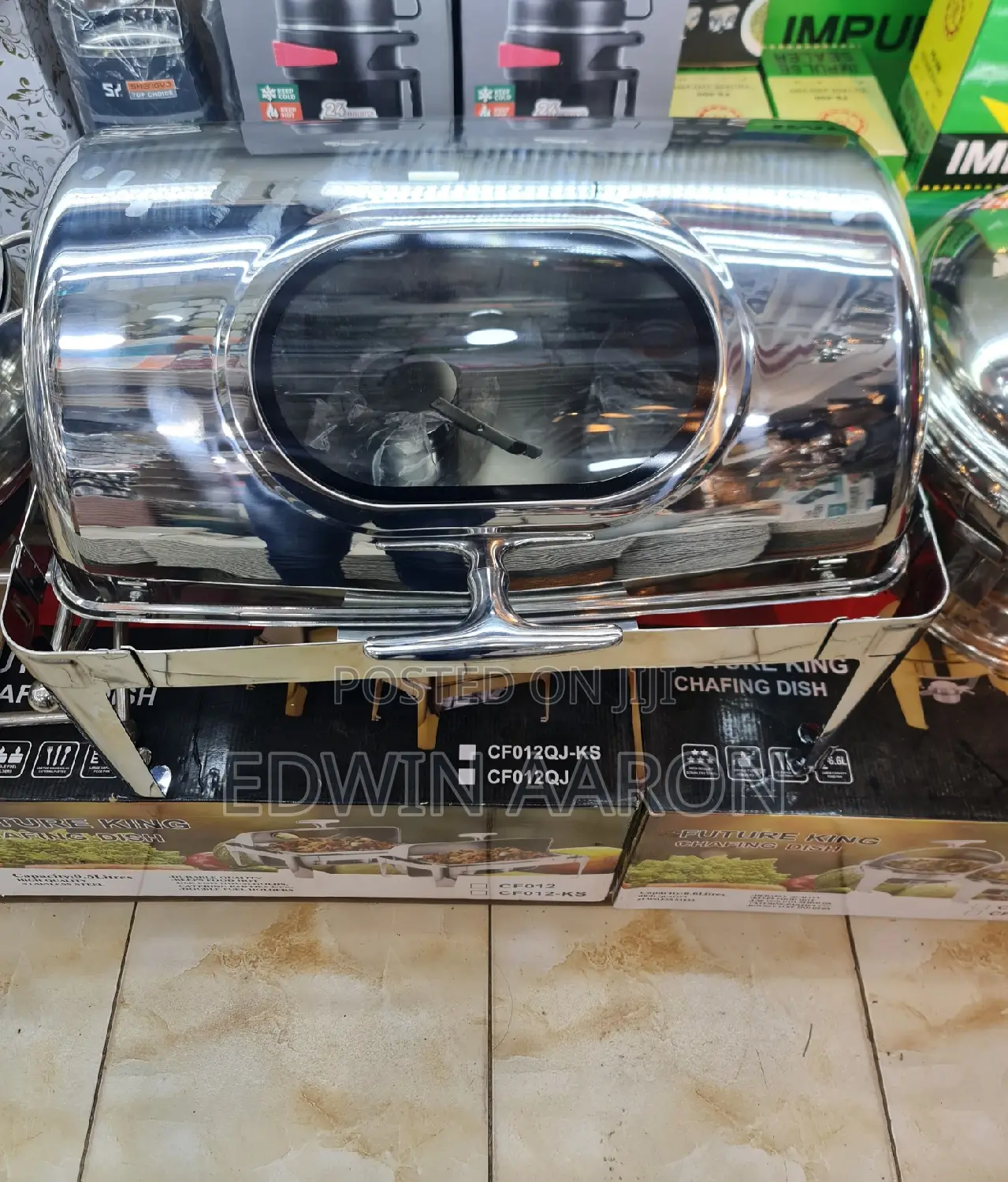 Rectangular Chafing Dish With Mirror/Silver