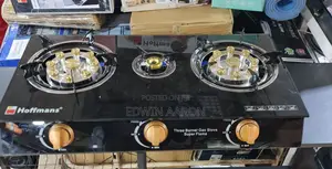 Hoffman's Tampered Glass 3 Burners Gas Cooker