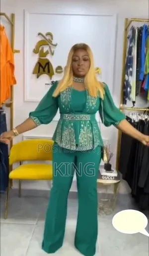 Green Gilter Ladies 2pcs Outfit