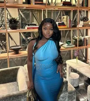 Sky-Blue Dinner Dress