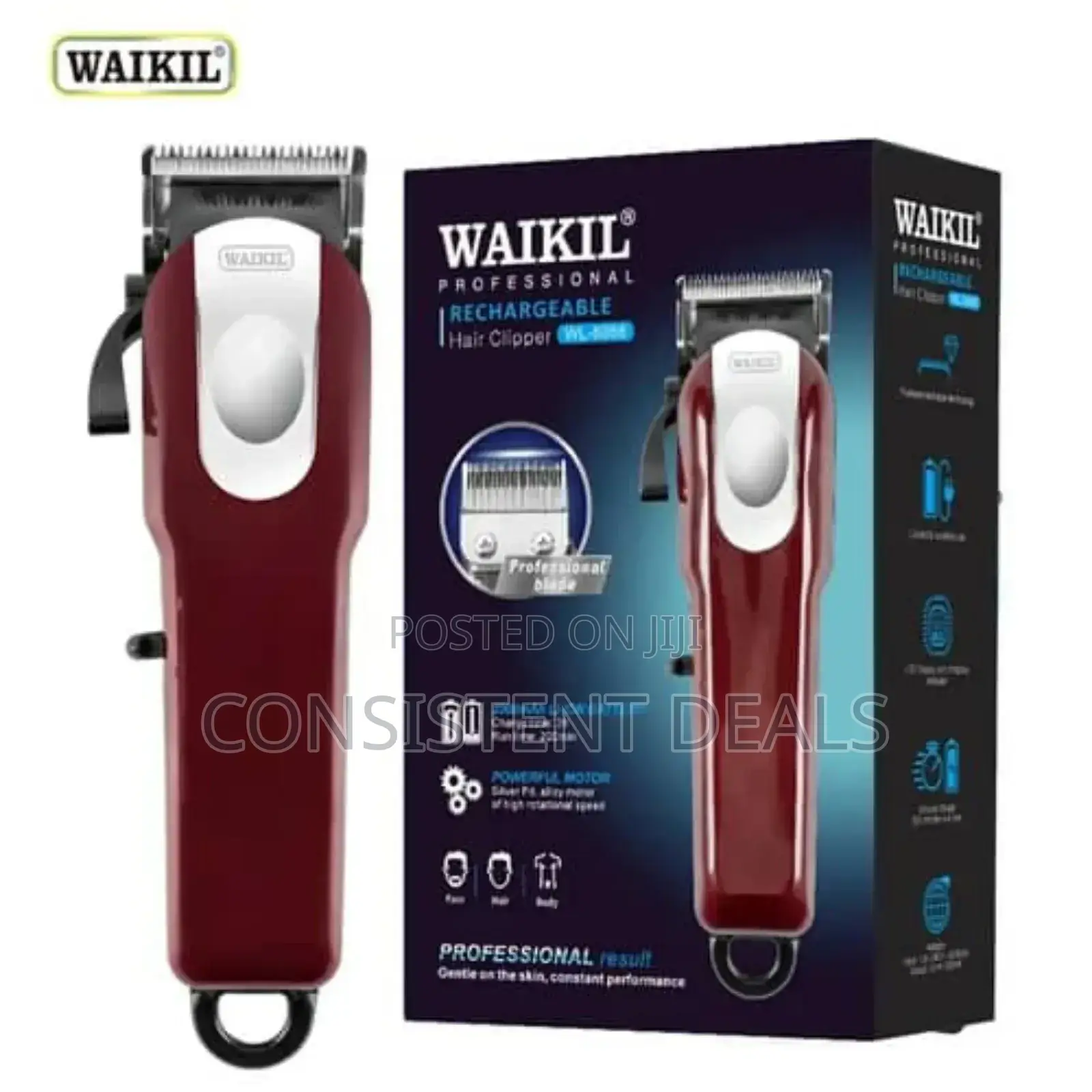 Waikil Professional Rechargeable Hair Clipper