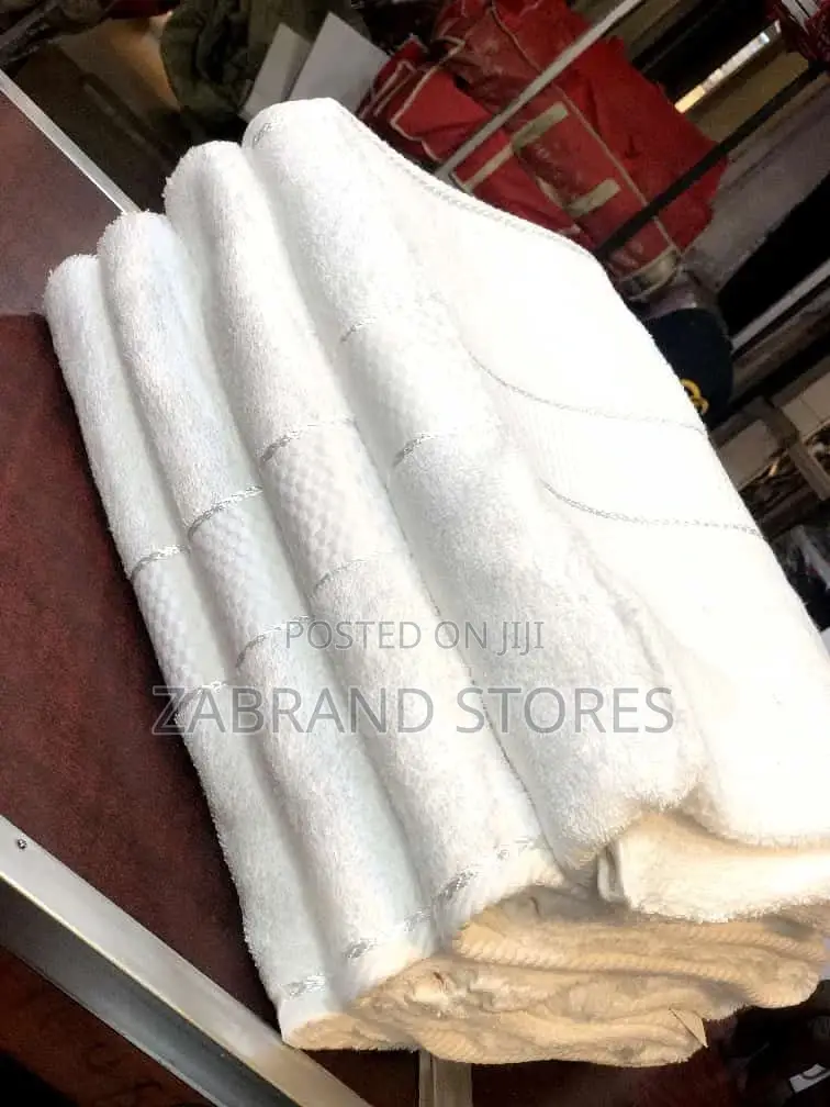 White Cotton Bathroom Towels