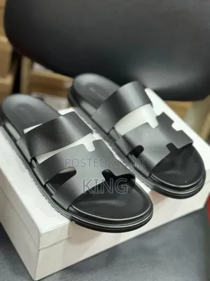 Hermes Leather Chypre Sandals