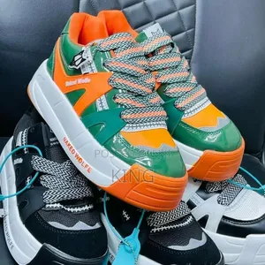 Naked Wolfe Crash Orange Sneakers