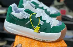 Green Naked Wolfe Slider Premium Sneakers