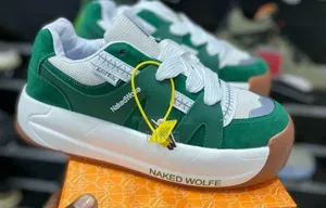 Green Naked Wolfe Slider Premium Sneakers